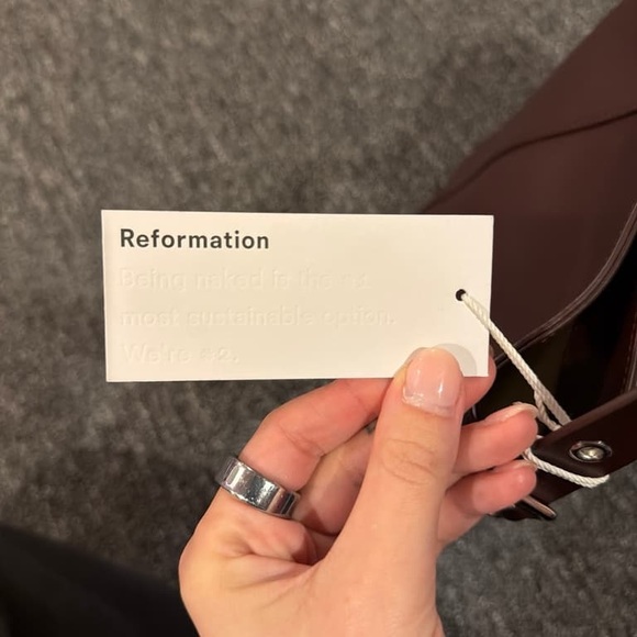 Reformation Dark Brown Leather Shoulder Bag - Picture 9 of 11